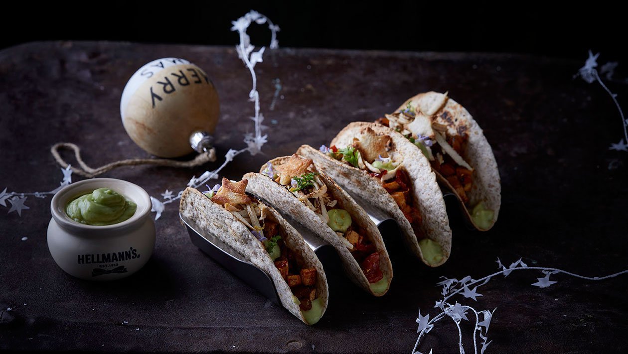 Tacos με Vegan Καγιανά